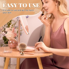 1pcs Extra Large Makeup Brush, 3'' Width Self Tanner Brush, Self Tanning Blend Brush, Kabuki Powder, Bronzer Brush, Self-tanner Face and Body Brush (Rose gold)