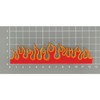 Fire Flames Patch for Iron-On or Sew On Iron-On Patch