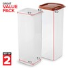 Stock Your Home Bread Container (2 Pack) Bread Loaf Keeper,