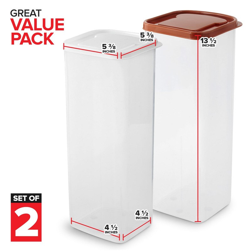Stock Your Home Bread Container (2 Pack) Bread Loaf Keeper,