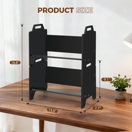 2 Pack Stackable CD Holder Organizer Rack, CD Storage Tower Shelf