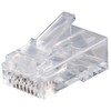 Single RJ45 Connector CAT6 UTP 100PK Modular and Ethernet Connectors