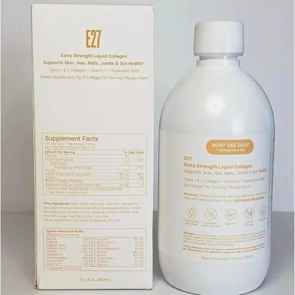 Spoiled Child E27 Extra Strength Liquid Collagen Mango Flavor 15.2