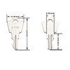 A126 Ignition Keys, 10Pcs A126 Keys Replacement for Linear, Pride,