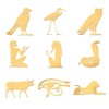 OLYCRAFT Golden Metal Stickers - Egyptian Writing, Sphinx Eagle Energy