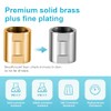 OFFO Shower Pipe Fitting, Brass Converter Adapter, G1/2 x G1/2