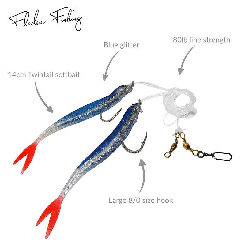 FLADEN Fishing - Deep Sea Cod Glitter Rig Large Size