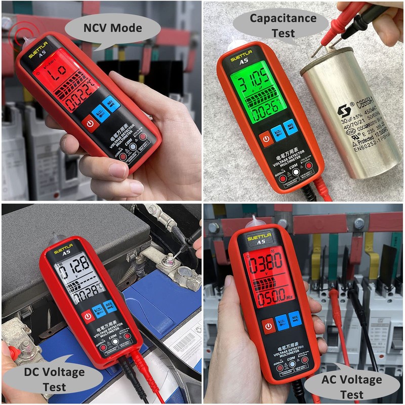 SUETTLA A5 Smart Digital Multimeter, Large Screen Pocket Multimeter Measure