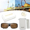 TR90 Polarized Sunglasses, Over Glasses, UV 400 Protection, Driving, Fishing,