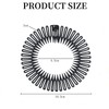 Pack of 4 Full Circle Stretchy Comb Circular Plastic Hair