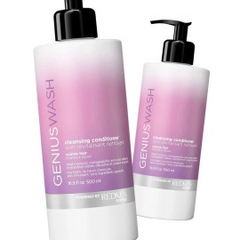 Redken Genius Wash Cleansing Conditioner for Coarse Hair, 16.9 oz - Pack of 2