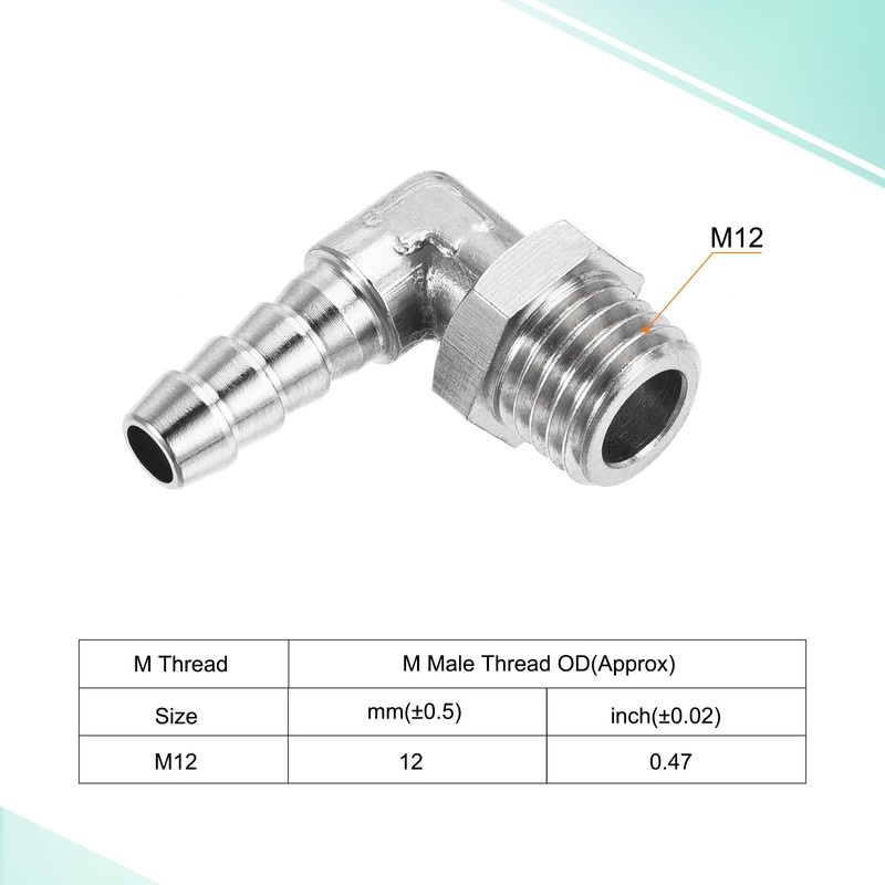 sourcing map Pack of 2 Nickel-Plated Copper Hose Nozzles 6
