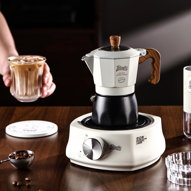 Bincoo Espresso Maker Stovetop - 2 Cup/120ML Small Stove Top
