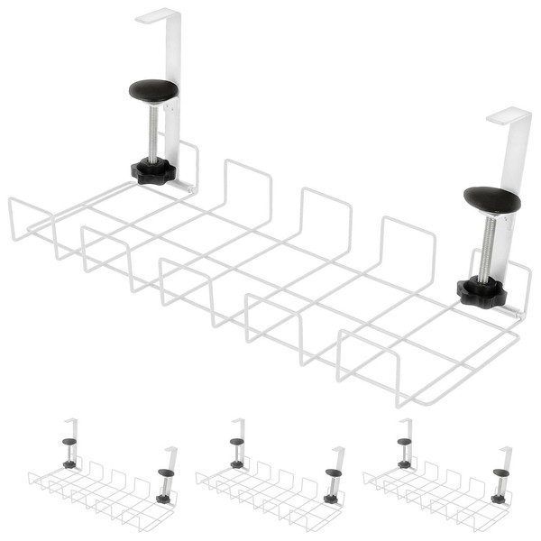 Callstel Desktop Socket Holder: Set of 4 Cable Basket, Socket