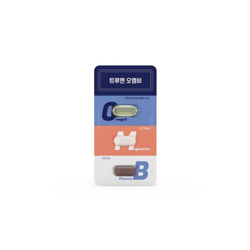 TrueN (현대Hmall)2박스 트루엔 오엠비(오메가3+마그네슘+비타민B) (Hyundai Hmall) 2 Boxes TruN OMB
