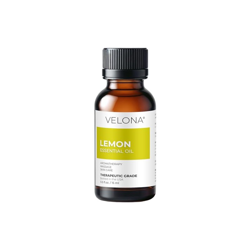 Lemon Essential Oil by Velona - 0.5 Fl Oz |