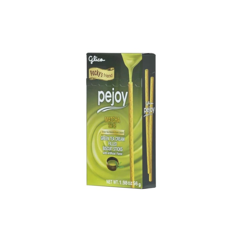 GLICO 10 PACK PEJOY  MATCHA GREEN TEA CREAM FILLED BISCUITS