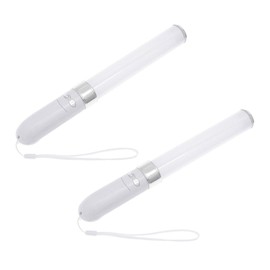 ORFOFE 2Pcs Portable Glow Sticks LED Cheering Sticks for Parties Concerts Festivals Reusable Lightweight Luminous Props Colors Safe and Easy to Use
