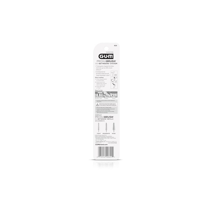 GUM Proxabrush - Recambios de mango permanente - Compatible con