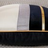 PANOD Patchwork Black Silk-Like Velvet Throw Pillow Cover with Gold