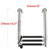 Mojiate Made 3 Step Ladder 316 Stainless Steel Telescoping Capacity