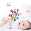 Baby Sensory Teething Toy Grasping Activities Bright Colors Silicone Soothes
