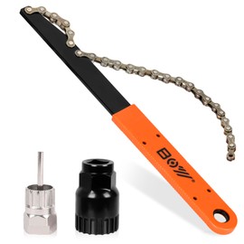 Bicycle Chain Whip Sprocket Remover Cassette Lock Ring Tool Sprocket Puller Cassette Removal Tool Universal for 7, 8, 9, 10, 11 Speed Cassette and Cog Ring