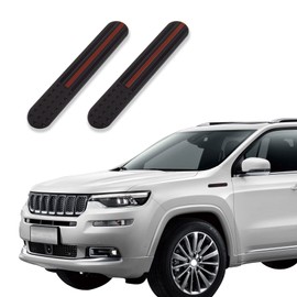 deemars 2PCS USA American Metal Flag Auto Fender Emblem, American Flag Car Decal, 3D Mini Patriotic Badge Car Sticker, Universal Car Emblems and Badges for Most Cars (Black Red)