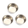 AAProTools Set of 3 Bowls Iodine Cup Dish, Stainless Steel
