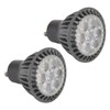 2pcs 7W GU10 LED Light Bulb 6000K White Light LED