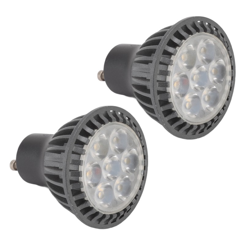 2pcs 7W GU10 LED Light Bulb 6000K White Light LED