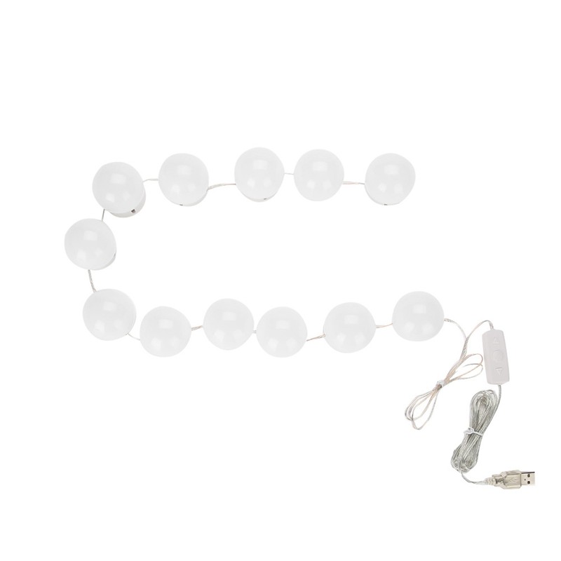 12Pcs LED Mirror Light Lamp Vanity Kit for Makeup Dressing