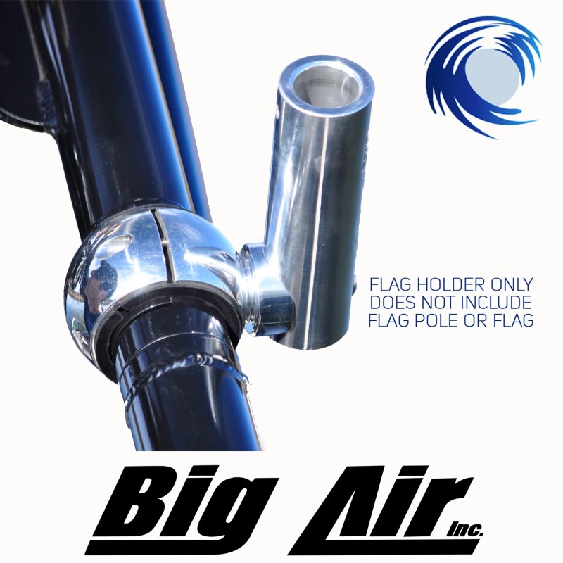 Big Air Inc. BLACK Universal Wakeboard Tower Mounted Flag Holder
