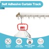 Double Curtain Track Ceiling Mount 10ft,Heavy-Duty Aluminum Curtain Rail, 3.78"
