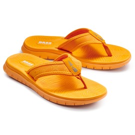 BASS OUTDOOR Women's TOPO Thong Sandal Hiking Shoe, Flame ORNG, 9