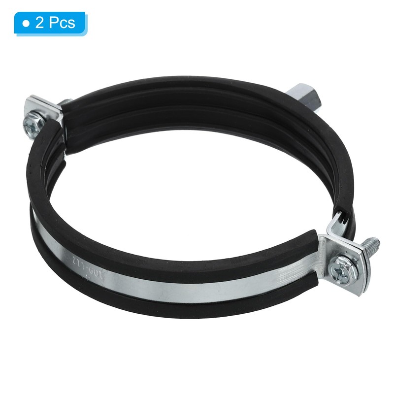 PATIKIL Split Ring Pipe Hanger, 2Pcs 4"(100mm) Zinc Plated Iron