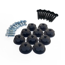 Tarpaulin Button Lashing Hook for Tensioners Elastic with Wall Plugs for Thin Walls (Pack of 10)