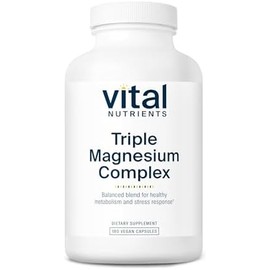 MEIN HAUS- Complejo Triple Magnesio Vital Nutrients  Glicinato, Malato y Óxido de Magnesio Vegano 250mg  Fácilmente