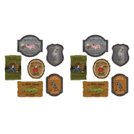 Beistle Medieval Tavern Sign Cutouts 12 Piece, 10.75" - 14", Multicolored