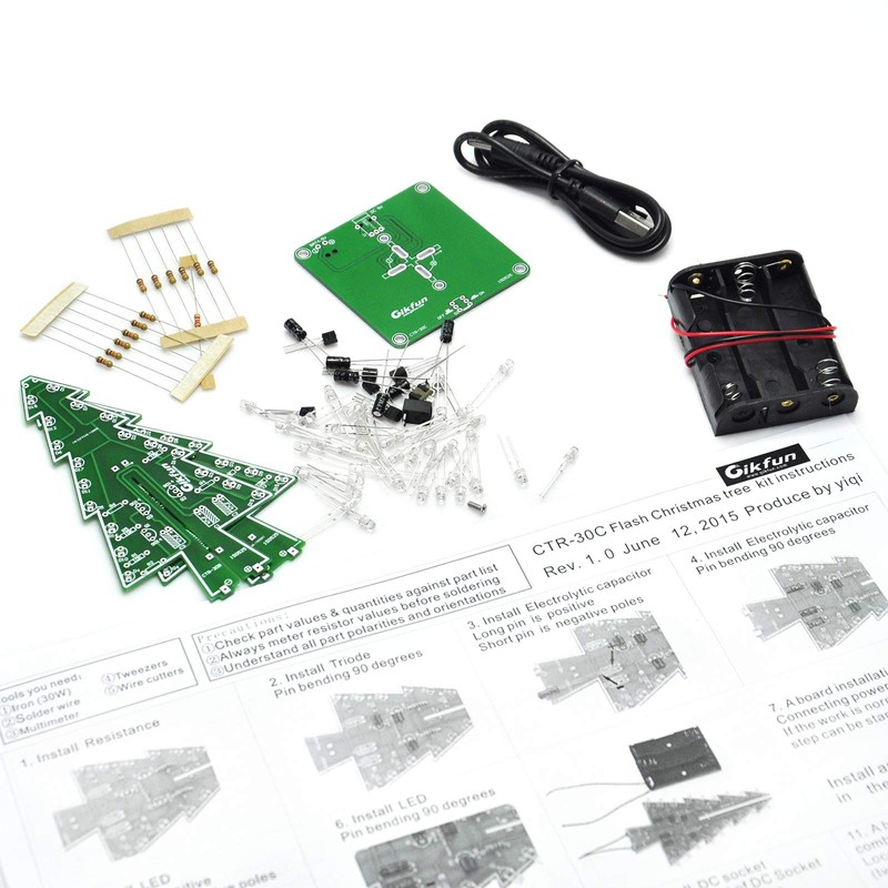 Gikfun 3D Xmas Tree Led DIY Kits EK1697