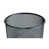 Herlitz 1607068 Papierkorb 18l Manhattan schwarz mit Drahtgitter Mesh