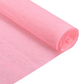 sourcing map Crepe Paper Roll 6.9ft Long 20 Inch Wide for Wedding Ceremony Various Large Festivals Decoration, Bright Pink