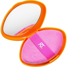 NOVIIML hniques Miracle 2-In-1 Powder Puff + Travel Case, Dual-Sided Makeup Blending Puff, Elastic Band, Precision Makeup Sponge & Powder Puff, For Liquid, Cream & Powders, Travel Case, 2 Count