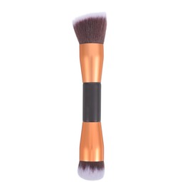 Baluue Brocha Doble Extremo 6.29" x 1.96" para Polvo Suelto y Rubor – Cerdas Suaves sin Caída, 40 g, Aplicación Precisa Contorno e Iluminación – Hogar, Salón, Viaje, Mujeres
