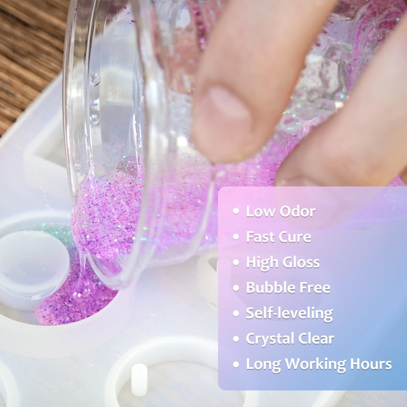 Epoxy Resin 1 Gallon - Crystal Clear Epoxy Resin Kit