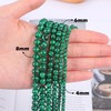 SOSMAR Approx. 120 pieces green malachite beads, gemstones, semi-precious stones,