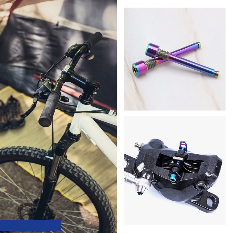 SING F LTD 2PCS M4 Titanium Bolts for Bicycle Disc