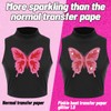 Pinkie Iron on Transfers Paper for Dark T Shirts glitter
