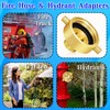 Brass Hydrant Adapter - 1-1/2" NST/NH Female x 3/4" GHT