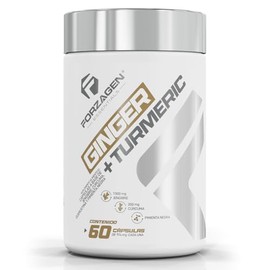 Forzagen  Suplemento Alimenticio Ginger  Turmeric  1.5 g de Jengibre  200 mg de Curcuma  60 Servicios  Antiinflamatorio y Antioxidante  Suplemento... 